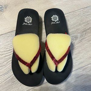 Yellowbox Pink Bling Flipflops